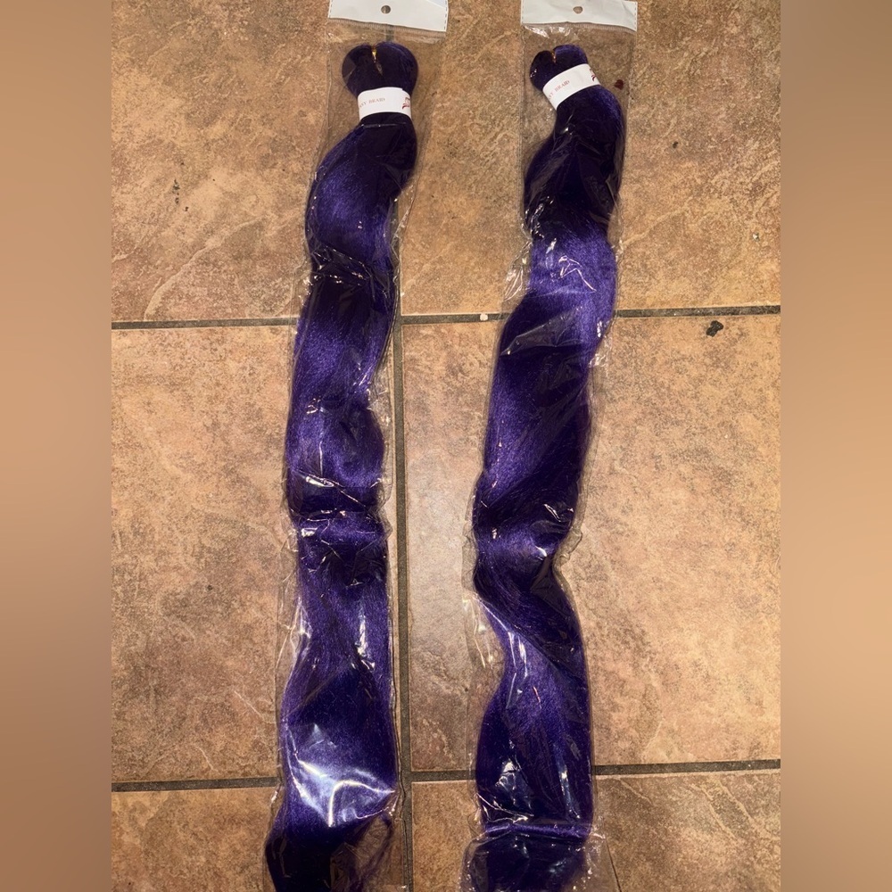 Vibrant Purple Hair Extensions